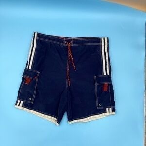 Vintage IGUANA Sportswear Cargo Swim Shorts